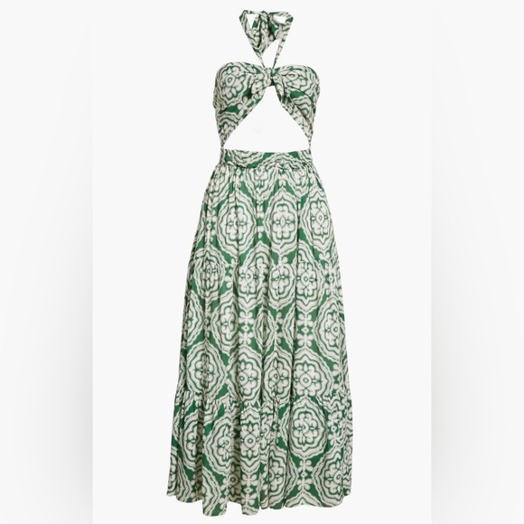 Lemlem Medallion cutout cover up halter dress XS - Picture 2 of 6